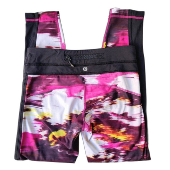 Lululemon Pace Tight Leggings Wind Berry Rumble Leggings Women's Size 4 - Picture 4 of 8